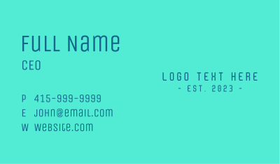 Blue Tech Business Business Card Image Preview