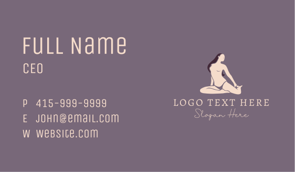 Nude Sexy Woman  Business Card Design Image Preview