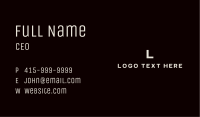 Generic Professional Lettermark Business Card Image Preview