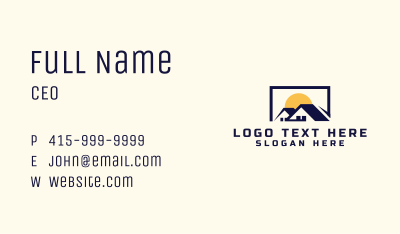 Property Home Roof Business Card Image Preview
