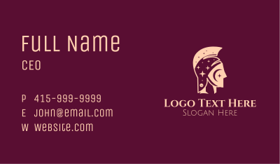 Astral Gladiator Helmet Business Card Image Preview