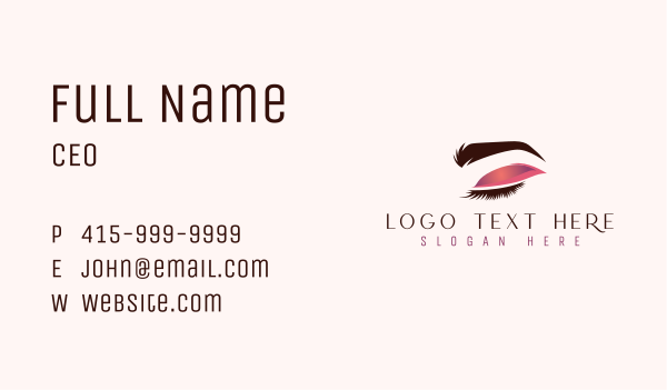 Eye Beauty Cosmetics Business Card Design Image Preview