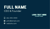 Retro Business Wordmark Business Card Image Preview