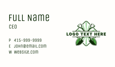Shovel Gardening Lawn Business Card Image Preview