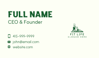 Lawn Mower Landscaper Business Card Design