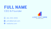 Business Graph Statistics Business Card Preview