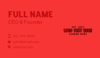 Creepy Brand Wordmark Business Card Image Preview