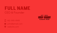 Creepy Brand Wordmark Business Card Image Preview