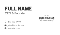 Modern Floral Wordmark Business Card Image Preview