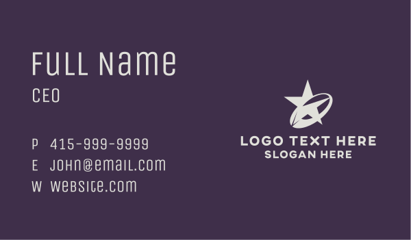 Star Swoosh Agency Business Card Design Image Preview