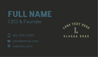 Sports Jersey Lettermark Business Card Image Preview
