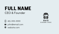 Black Logistics Truck Business Card Image Preview