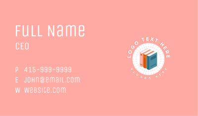 Creative Bookstore Publication Business Card Image Preview