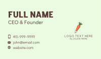 Carrot Writing Pen Business Card Image Preview