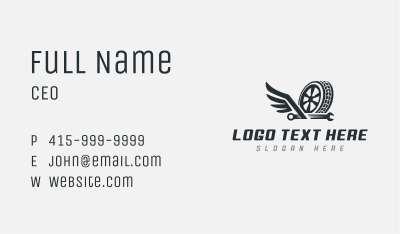 Automotive Tire Mechanic Business Card Image Preview