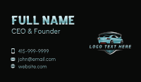 Car Driving Sedan Business Card Design