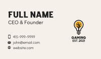 Tree Light Bulb  Business Card Image Preview