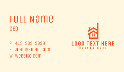 Home Real Estate Letter D Business Card Image Preview