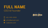 Classic Cursive Wordmark Business Card Image Preview