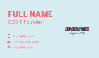 Cute Cartoon Handwritten Business Card Image Preview