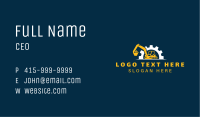 Gear Excavator Construction Business Card Image Preview