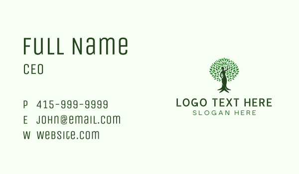 Woman Nature Foundation Business Card Design Image Preview