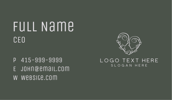 Nature Psychology Heart Business Card Design Image Preview