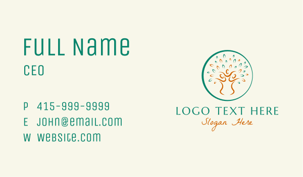 Lifestyle Wellness People Business Card Design Image Preview