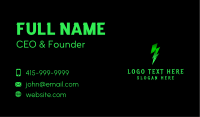 Lightning Fire Thunder Business Card Image Preview