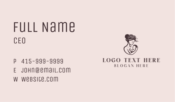 Mother Infant Pediatric Business Card Design Image Preview