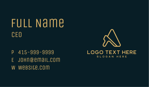 Creative Studio Letter A Business Card Design Image Preview