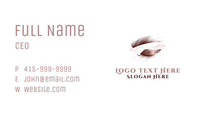 Eyebrow Eyelashes Beauty Business Card Image Preview