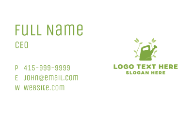 Watering Can Plant Garden Business Card Image Preview