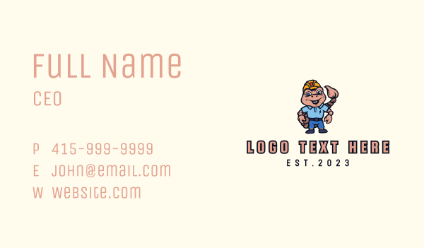 Scorpion Engineer Mascot Business Card Design Image Preview