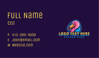 Flamingo Gaming Bird Business Card Image Preview