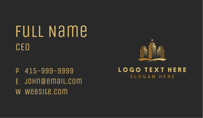 Skyscraper Building Towers Business Card Image Preview