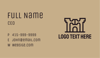 Industrial Arch Building  Business Card Image Preview