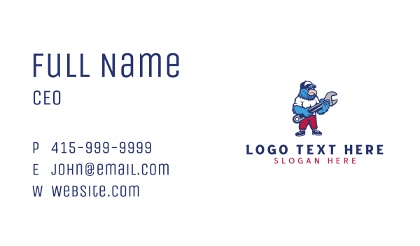 Eagle Wrench Mechanic Business Card Design Image Preview