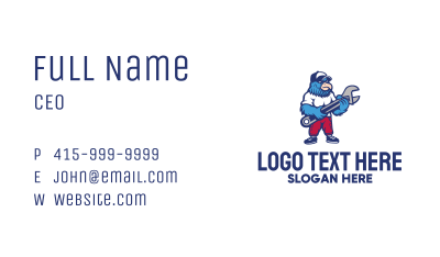Eagle Wrench Mechanic Business Card