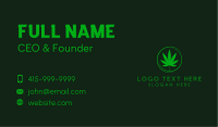 Ganja Herbal Leaf Business Card Image Preview