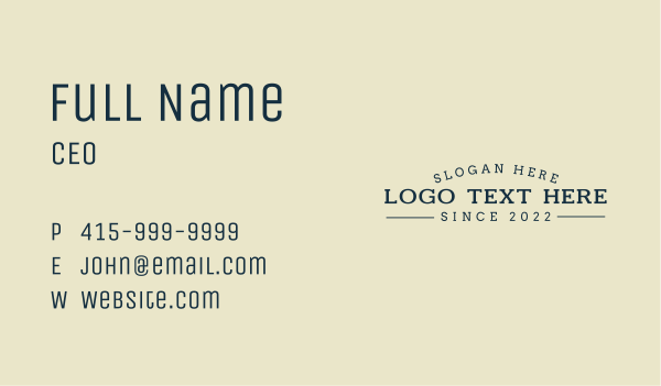 Business Enterprise Wordmark Business Card Design Image Preview