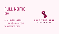 Magenta Infinity Loop Business Card Image Preview