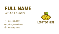 Yin Yang Lemon Fruit  Business Card Image Preview