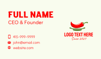 Chili Pepper Plate Business Card Image Preview