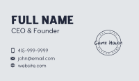 Round Classic Business Wordmark Business Card Image Preview