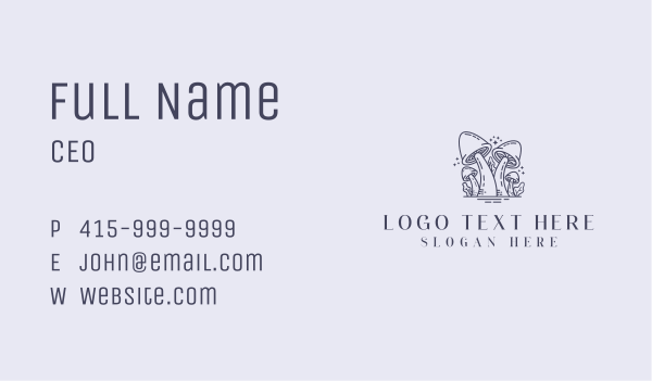 Shrooms Herbal Dispensary Business Card Design Image Preview