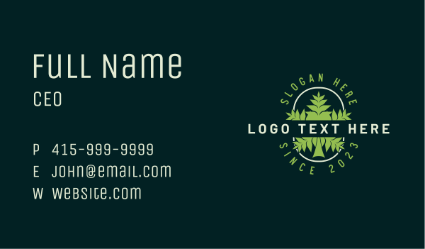 Cannabis Marijuana Plant Business Card Design Image Preview