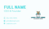 Dog Bubble Bath Business Card Design