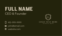 Hotel Royalty Shield Business Card Image Preview