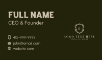 Hotel Royalty Shield Business Card Preview